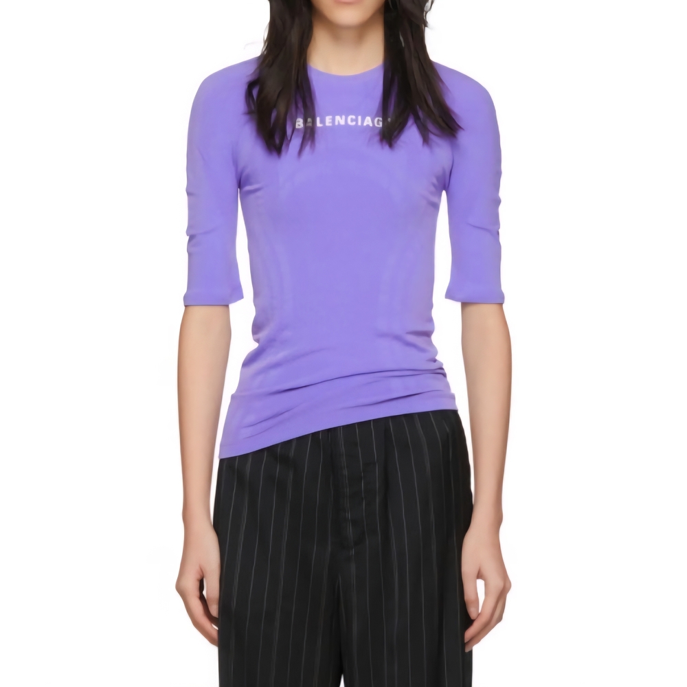 Balenciaga Purple Athletic T-Shirt